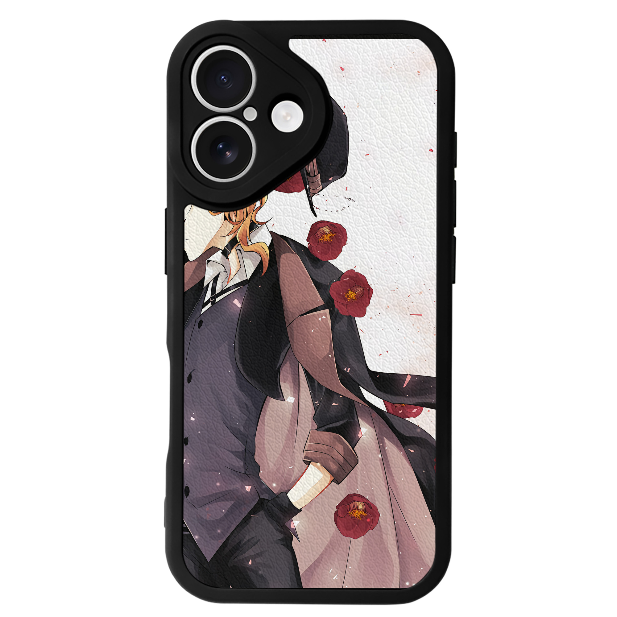 （画像用） 文豪ストレイドッグス Bungo Stray Dogs 【iPhone 16シリーズ対応】シリコンスマホケース（レザー調） 材質：シリコン